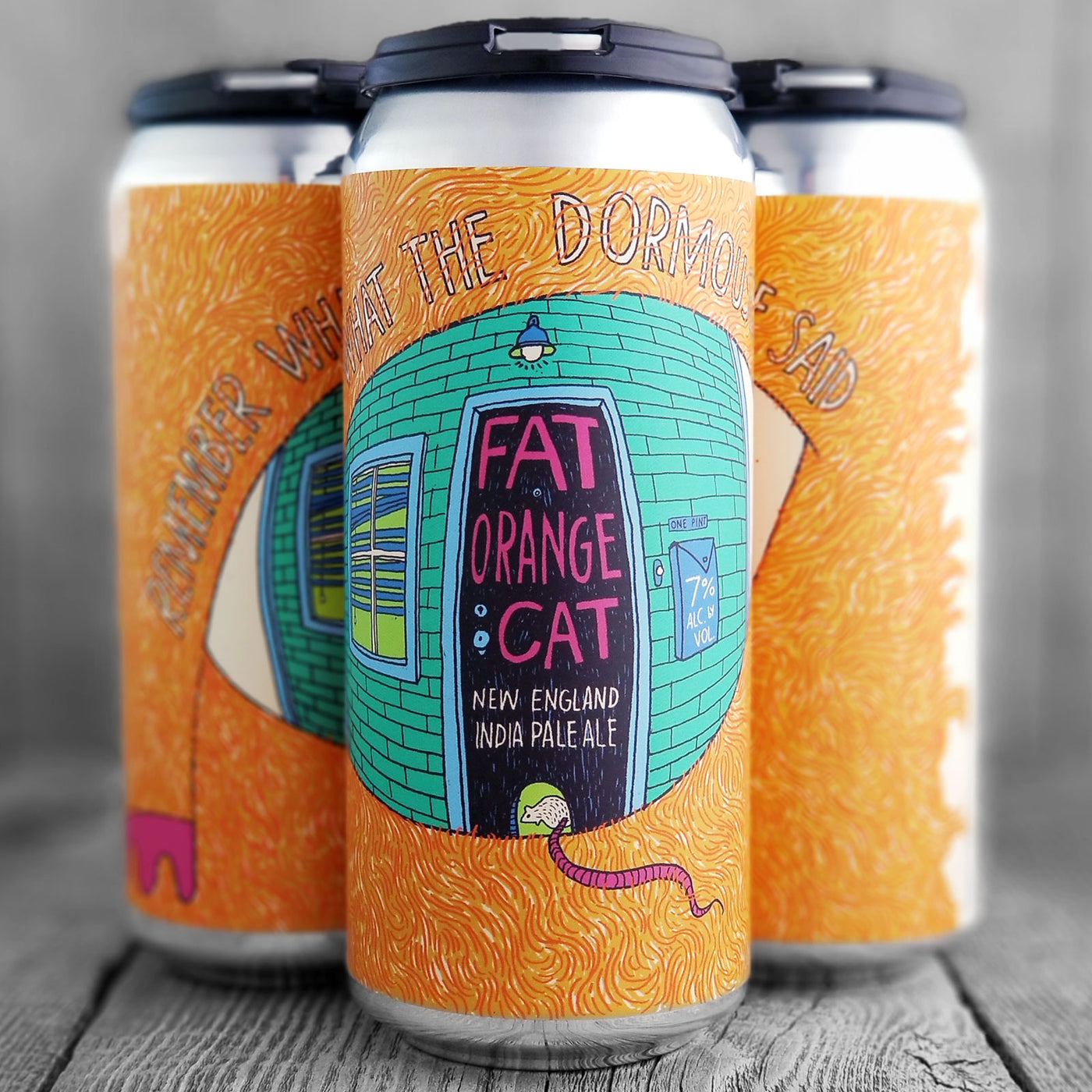 Fat Orange Cat Remember What The Dormouse Said