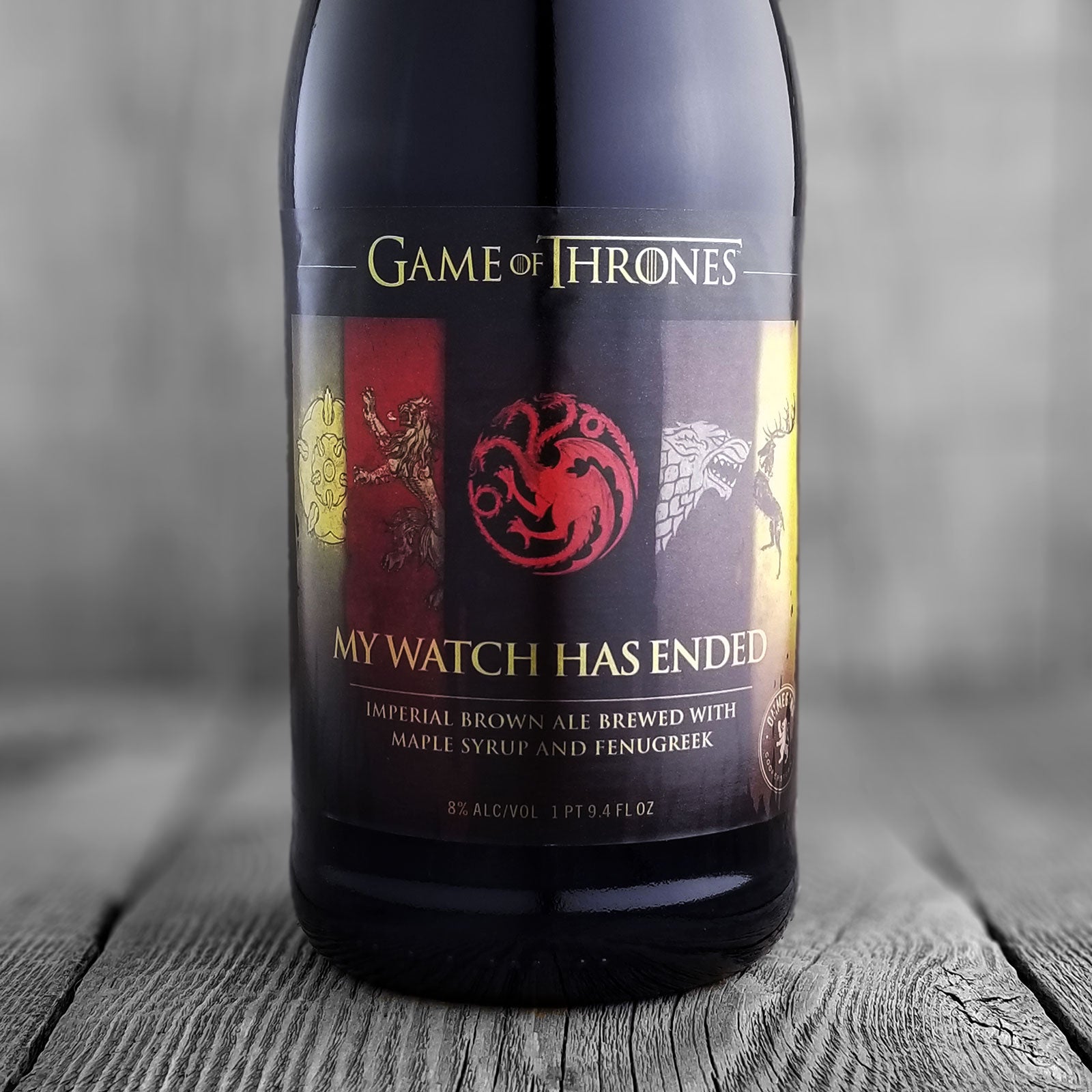 game of thrones my watch has ended beer